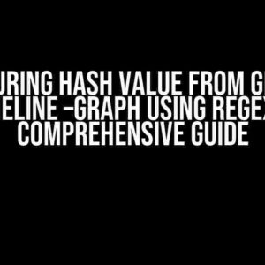 Capturing Hash Value from Git Log –oneline –graph using Regex: A Comprehensive Guide